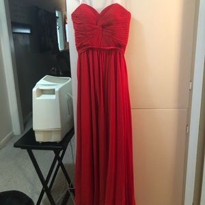 Corset Red Formal Dress